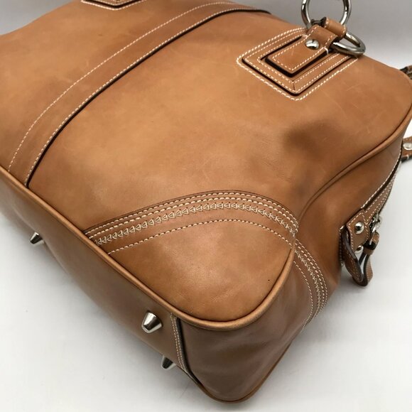 Coach Leather Camel Soho Satchel Bag 10581 - Picture 8 of 11